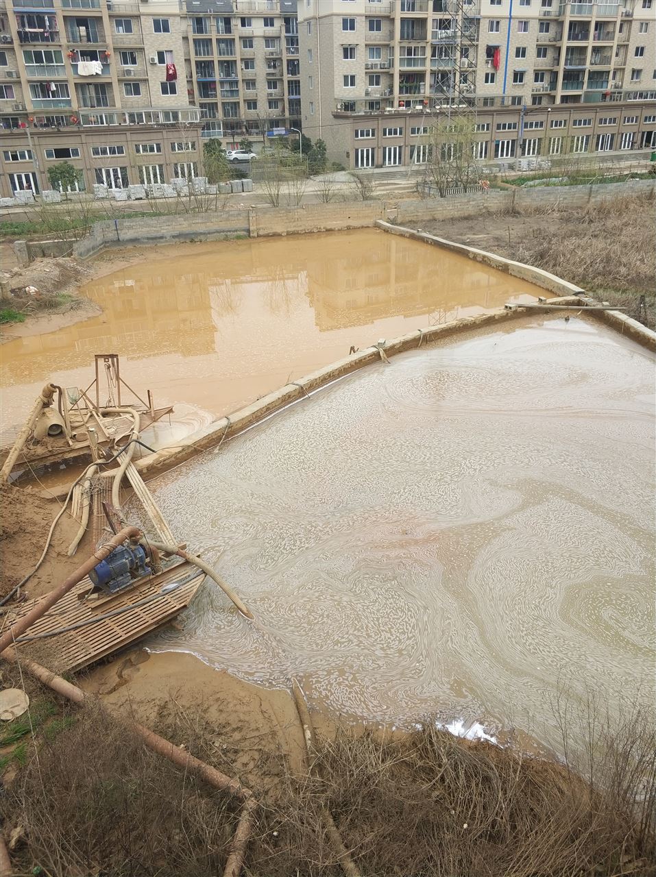 杭锦后沉淀池淤泥清理-厂区废水池淤泥清淤